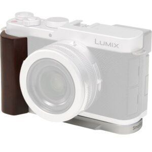 PANASONIC Lumix DC-L10 - SmallRig 5943 srebrny Grip z drewnianym Uchwytem w kształcie litery L do PANASONIC L10