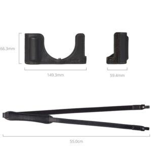 PANASONIC Lumix DC-L10 - SmallRig 6274 czarne Skórzane Półetui z PASEM do PANASONIC L10