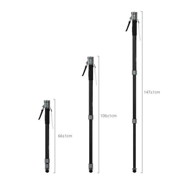 SMALLRIG 6284 X Potato Jet TRIBEX MONOPOD (wersja podstawowa), karbonowy statyw hydrauliczny