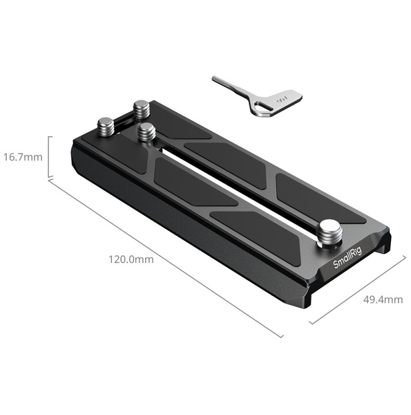 SmallRig 6318 Płytka montażowa kompatybilna z Manfrotto 501PL, szybkie przełączanie między orientacją poziomą i pionową