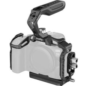 SmallRig 6652 Black Mamba Cage, klatka, Arca-Swiss + zacisk kabla USB-C i HDMI + górny uchwyt HawkLock do aparatu Canon EOS R6 Mark II