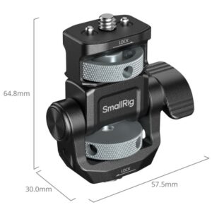 SmallRig 6314 Uchwyt monitora do filmowania w poziomie i pionie ze śrubą ustalającą ARRI 3/8"-16