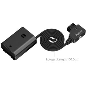 SmallRig 6411 kabel zasilający z dołączanym, samozwijającym się złączem D-TAP aparaty SONY zasilane akumulatorem NP-FZ100