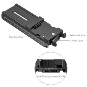 SmallRig 6439 Płytka montażowa Quick Release z płytką Manfrotto-Arca, montaż Arca, uchwytami L, itp, do gimbali DJI RS