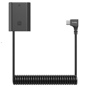 SmallRig 6542 Dummy Battery Power Cable, kabel zasilający ze złącza USB-C aparaty SONY zasilane akumulatorem NP-FW50