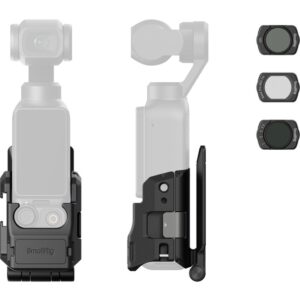 SmallRig 6872 Metalowa klatka ochronna z 3 filtrami do DJI Osmo Pocket 3, Pocket 4, magnetyczny interfejs szybkiego zwalniania, otwór montażowy 1/4"-20 itp
