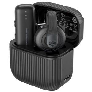 SmallRig 6546 S70-C1 Mikrofon bezprzewodowy z adapterem USB-C CZARNY, 1 nadajnik TX + 1 odbiornik RX + 9 kolorowych osłon