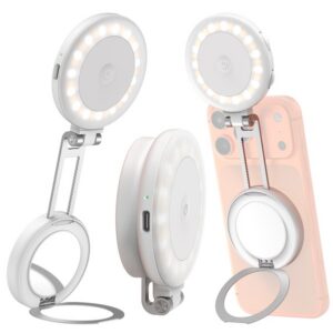SmallRig 6155 BIAŁA Lampa LED M2 z magnetycznym uchwytem i podpórką do telefonów, smartfonów