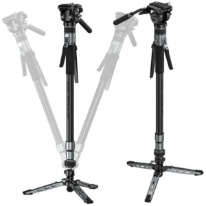 SMALLRIG 6286 X Potato Jet TRIBEX PRO MONOPOD (wersja wideo), karbonowy statyw hydrauliczny