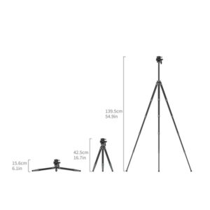 SMALLRIG 6599 TRAVEL Ultralekki karbonowy statyw podróżniczy z głowicą VIDEO