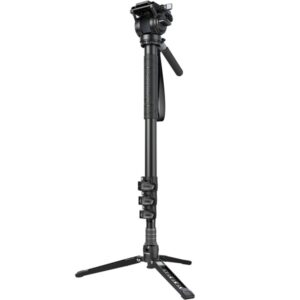 SMALLRIG 6622 Statyw, Monopod aluminiowy (4 sekcje) z nogami i z głowicą wideo