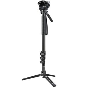 SMALLRIG 6623 Statyw, Monopod karbonowy (4 sekcje) z nogami i z głowicą wideo